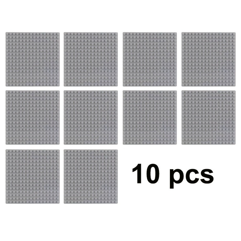 10pcs 5x5 Base Plates for Building Blocks, Compatible with All Brands
