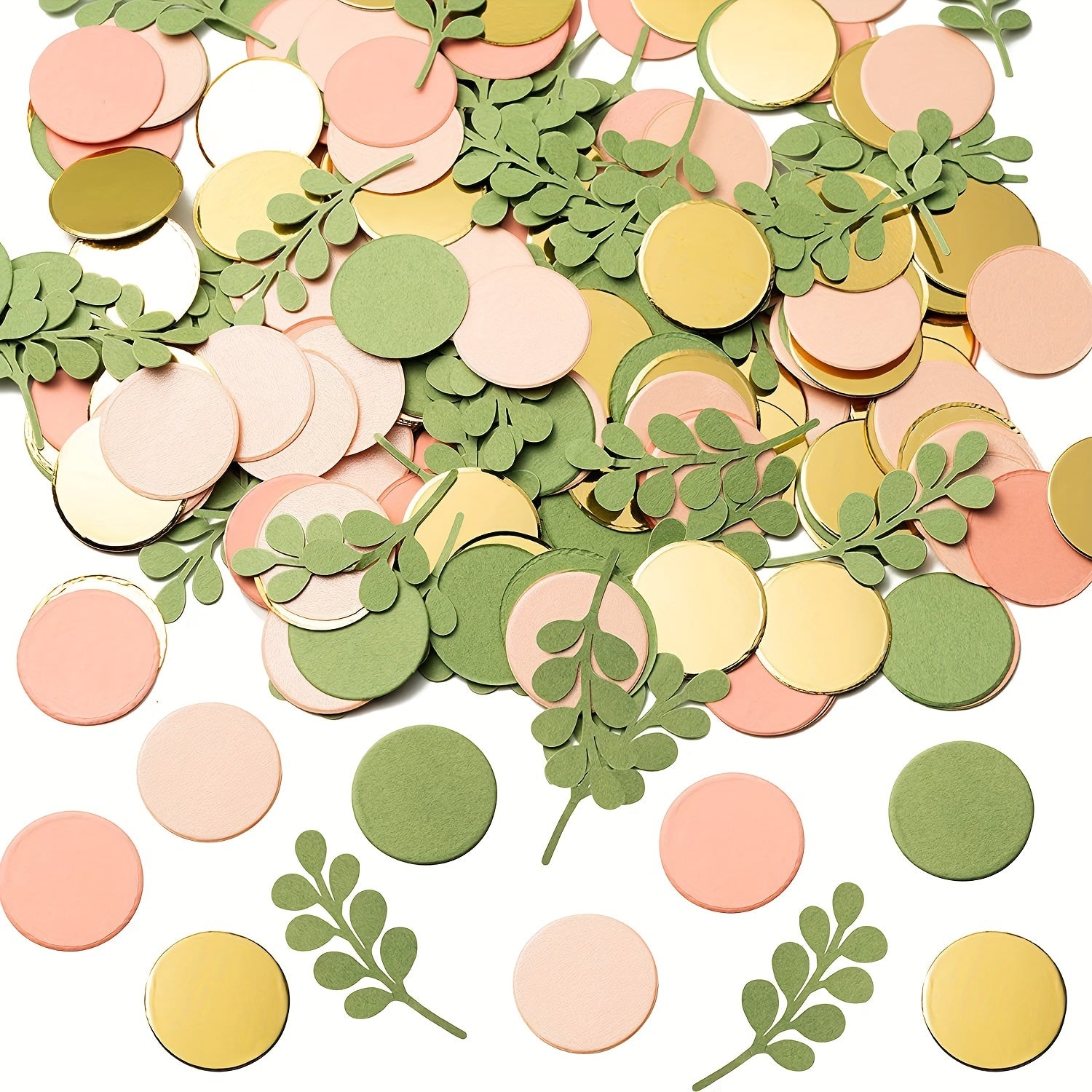 Leaf Dot Baby Letters Party Decoration Leaf Baby Shower Party Paper Confetti