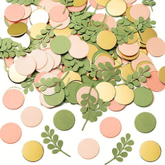 Leaf Dot Baby Letters Party Decoration Leaf Baby Shower Party Paper Confetti
