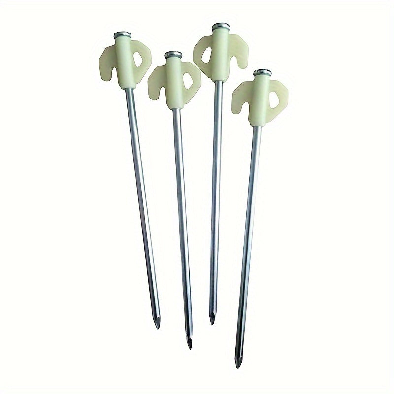 4pcs Outdoor Tent Ground Nail Windproof Rope Stakes Camping Tent Canopy Pegs
