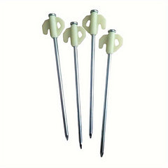 4pcs Outdoor Tent Ground Nail Windproof Rope Stakes Camping Tent Canopy Pegs