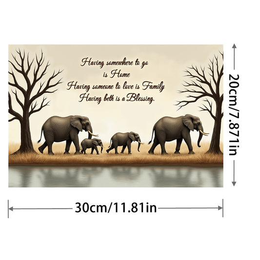 Elephant Themed Diamond Painting Art Kit for Adults