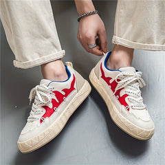 Men's Vintage Style Lace-up Skate Sneakers