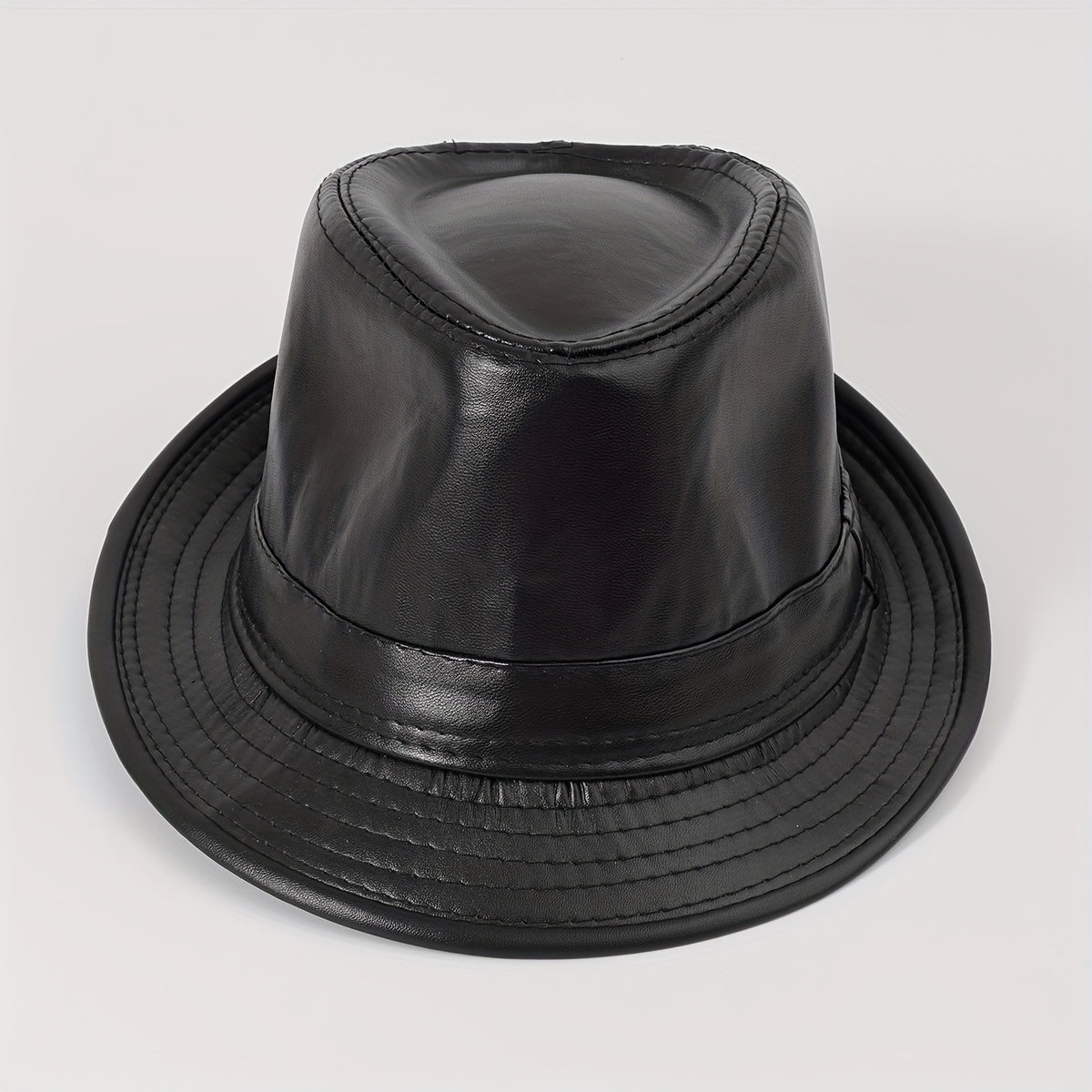 British Style Jazz Hat Male Spring Autumn Retro Curved Brim Top Hat