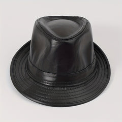 British Style Jazz Hat Male Spring Autumn Retro Curved Brim Top Hat