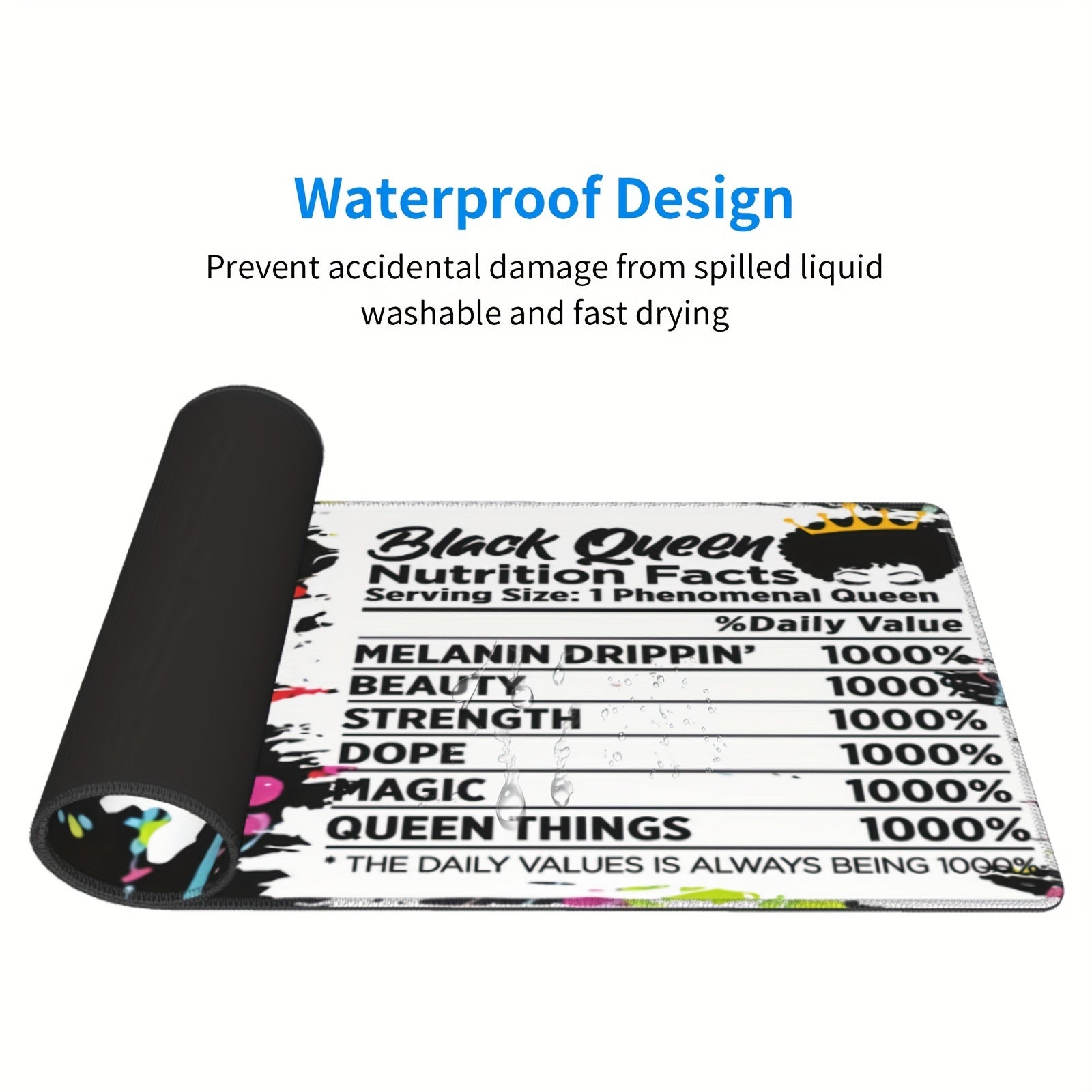 Large Queen Mouse Pad 29.97x80.01cm Non-Slip Base Mousepad