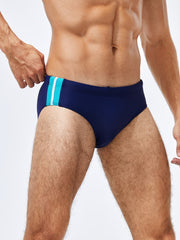 Men's Quick Dry Swim Trunks w/ Side Stripes