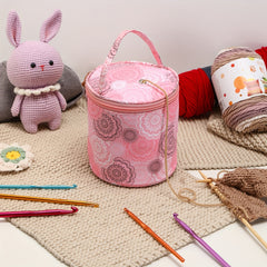 Small Yarn Storage Bag Portable Crochet Thread Sewing