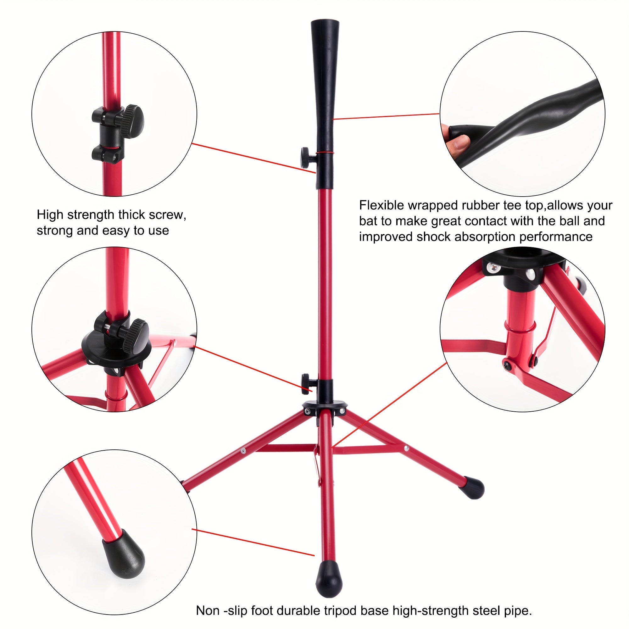 Adjustable Softball Batting Tee for Baseball Teeball & Softball Stand