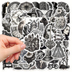 50pcs Medieval Style Phone Case Graffiti Stickers DIY Waterproof Decoration