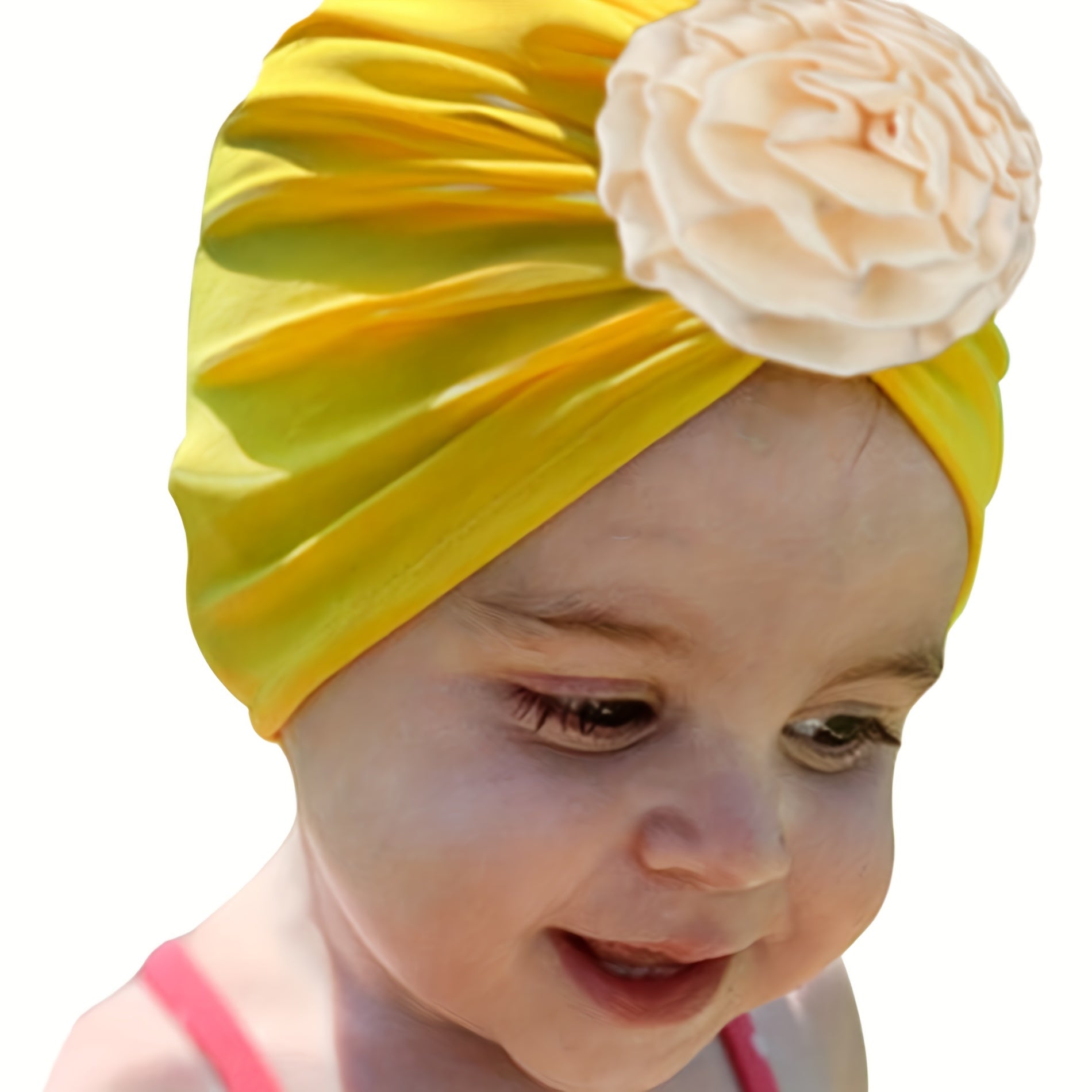 Velvet Flower Baby Warm Turban Hat 0-3 Years