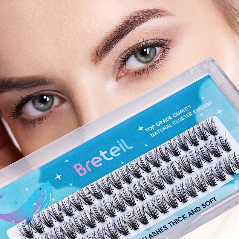 10mm Cluster False Eyelashes 60 Pcs 0.10C Volume 20p Thickness Eyelash Extension