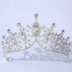 Baroque Vintage Crystal Crown Tiara for Women