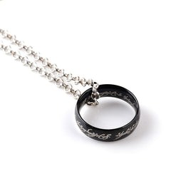 One Ring Of Power Elf Bilbo Baggins Gollum Tolkien Letter Necklaces