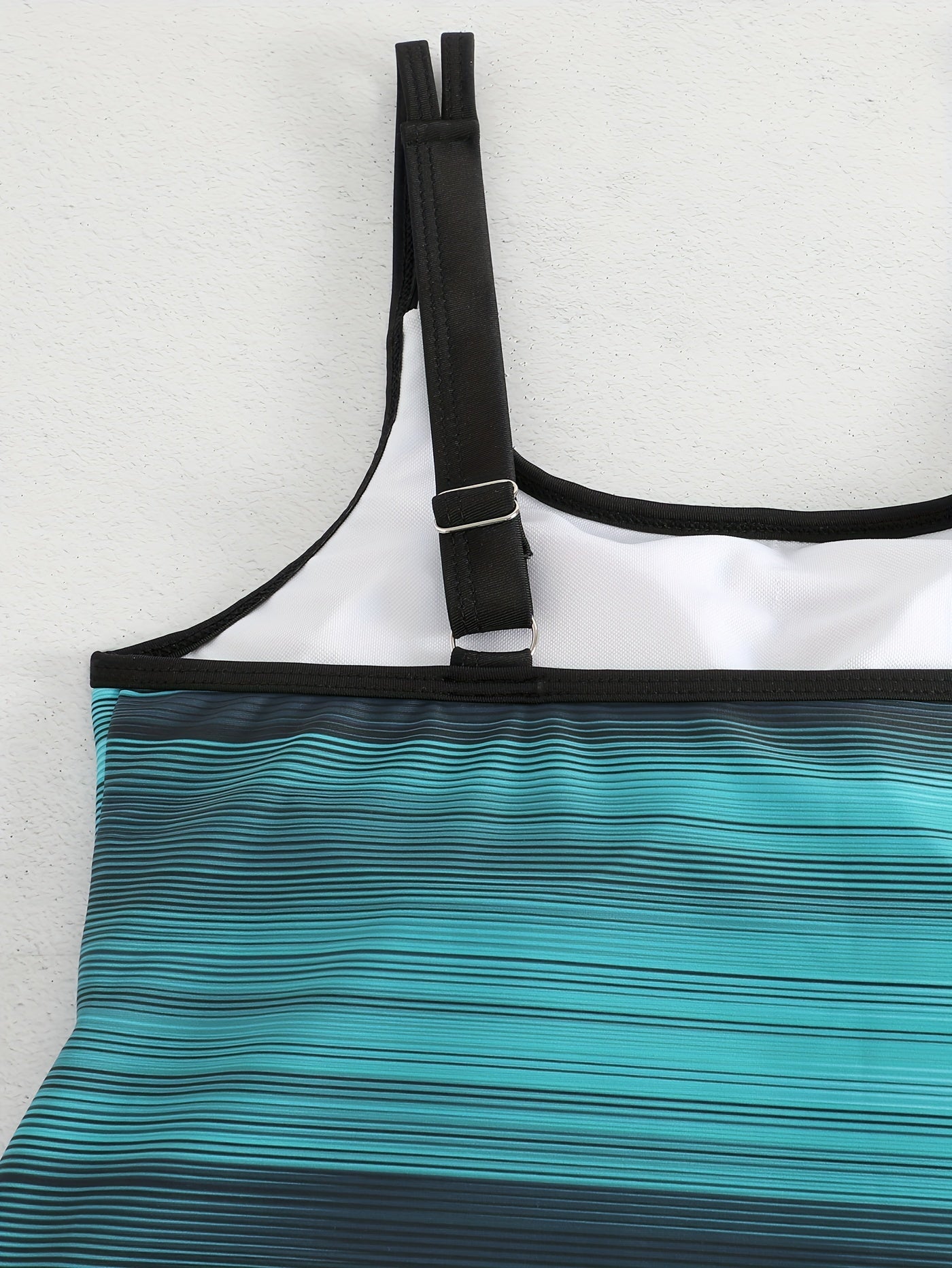 Striped Tankini Set Women's Two Piece Swimsuit