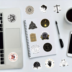50Pcs Astrology Series Graffiti Stickers for Laptop Suitcase Skateboard DIY Deco