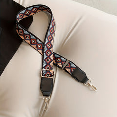 Vintage Geometric Bag Strap Wide Reusable Adjustable Travel Accessories