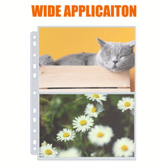 50 Sheets Photocard Binder Pockets, Clear Double Sided Card Sleeves