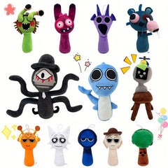 Prunki Plush Doll Rhythm Box Soft Toy Orange Purple