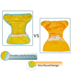 WizInfant Waterproof Plain Cloth Diaper, FashionPrint, 2-27KG