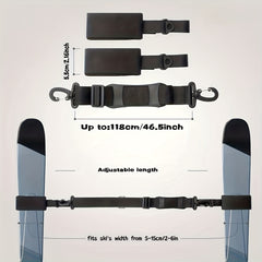 Adjustable Ski Board Shoulder Strap Hand held Fixing Strap