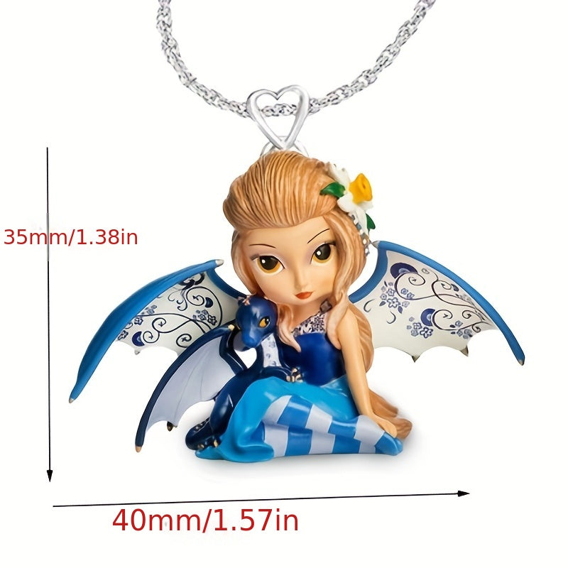 Cartoon Girls Pendant Necklace Sweet Jewelry Accessories For Girls