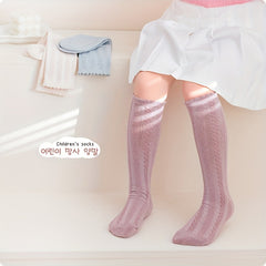 Girls Kids Mesh Knee High Socks Children's Stockings