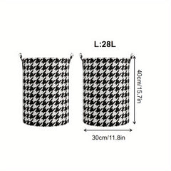 2pcs Folding Laundry Storage Basket Hamper Box Bathroom Organizer