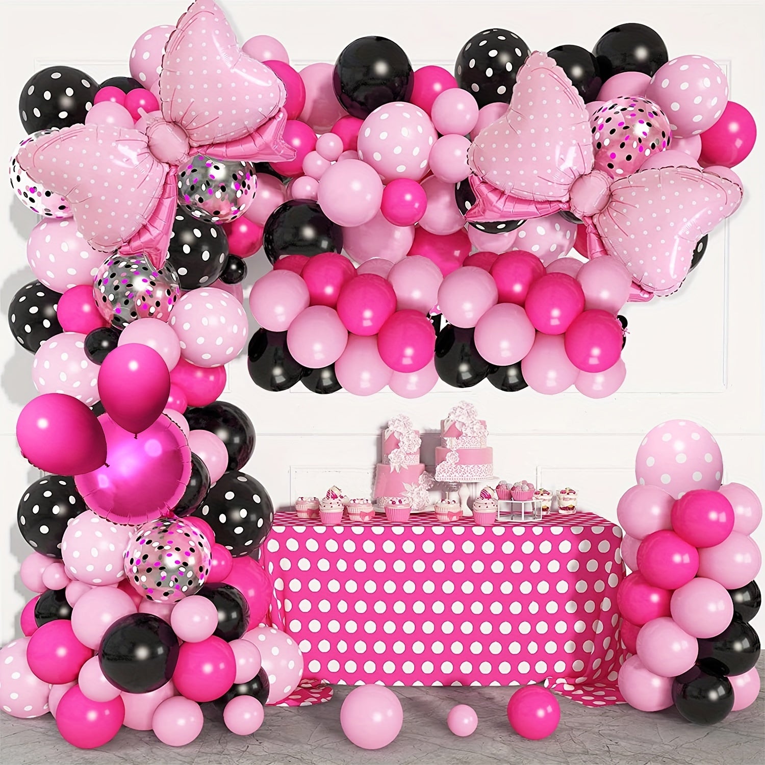 Pink Mouse Balloon Garland Arch Kit Birthday Party Supplies