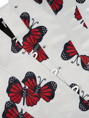 Butterfly Print Corset Tummy Control Body Shaper