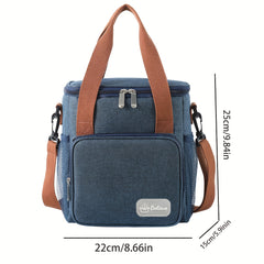 Cooler Bag Large Capacity Insulated Bento Bag for Office Worker Outdoor Picnic