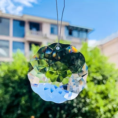 1pc 45mm Clear Flower Hanging Crystal Prism Suncatchers