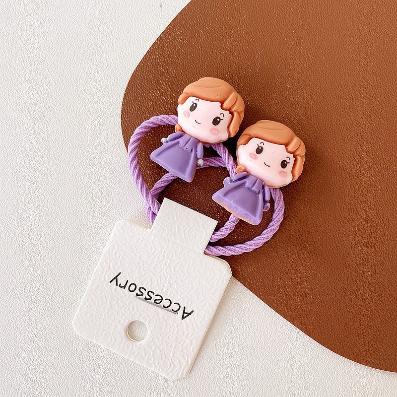 Cartoon Princess Hair Ties - Cute Hair Accessories for Girls