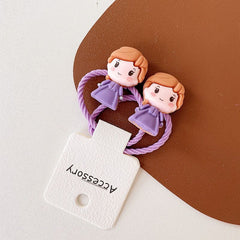 Cartoon Princess Hair Ties - Cute Hair Accessories for Girls