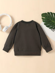 Infant Crew Neck Sweatshirt Letter Print Shirt Tops