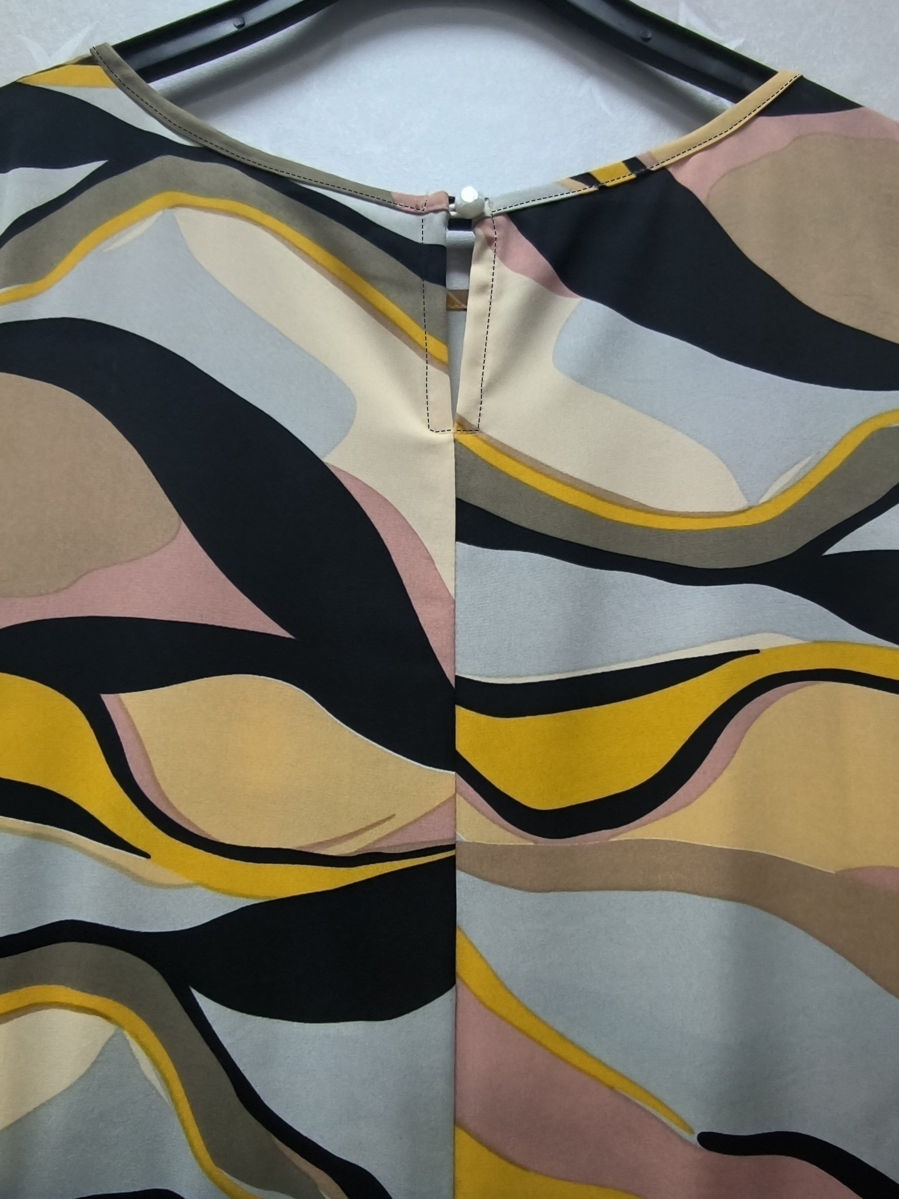 Women's Plus Print Round Neck Tank Dress
