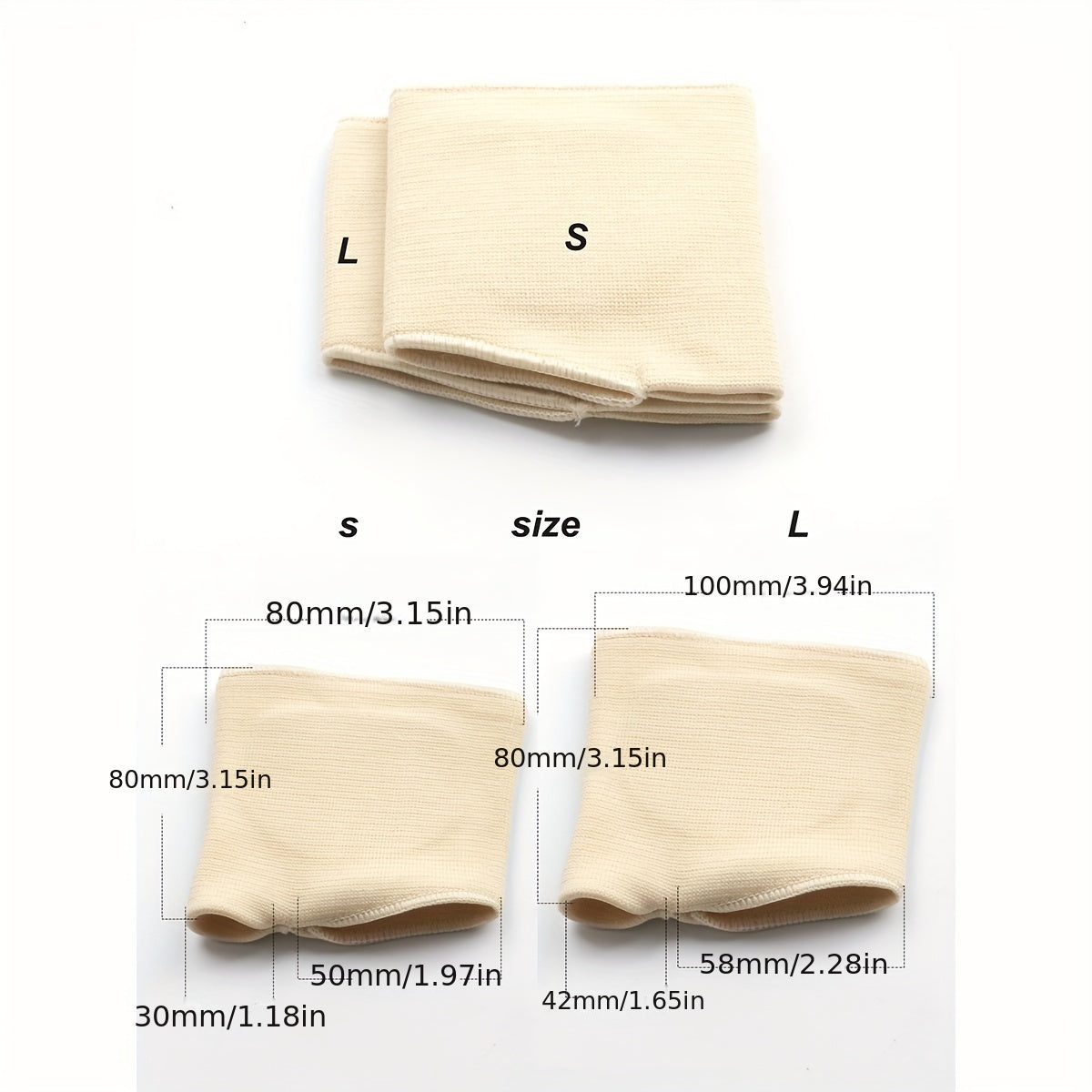 Breathable Non-Slip Forefoot Pad Silicone Anti-Pain Half Palm Pad