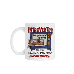 11oz Cartoon TV Cat Pattern Ceramic Cup Letter Printed Coffee Cup