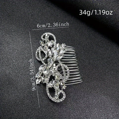 Crystal Hair Comb Bridal Insert Comb Head Decoration
