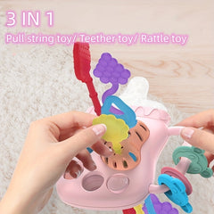 Baby Finger Pull String Toy Early Education Montessori Toy For Toddlers