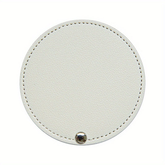 Compact Round Makeup Mirror with Cover Single Sided