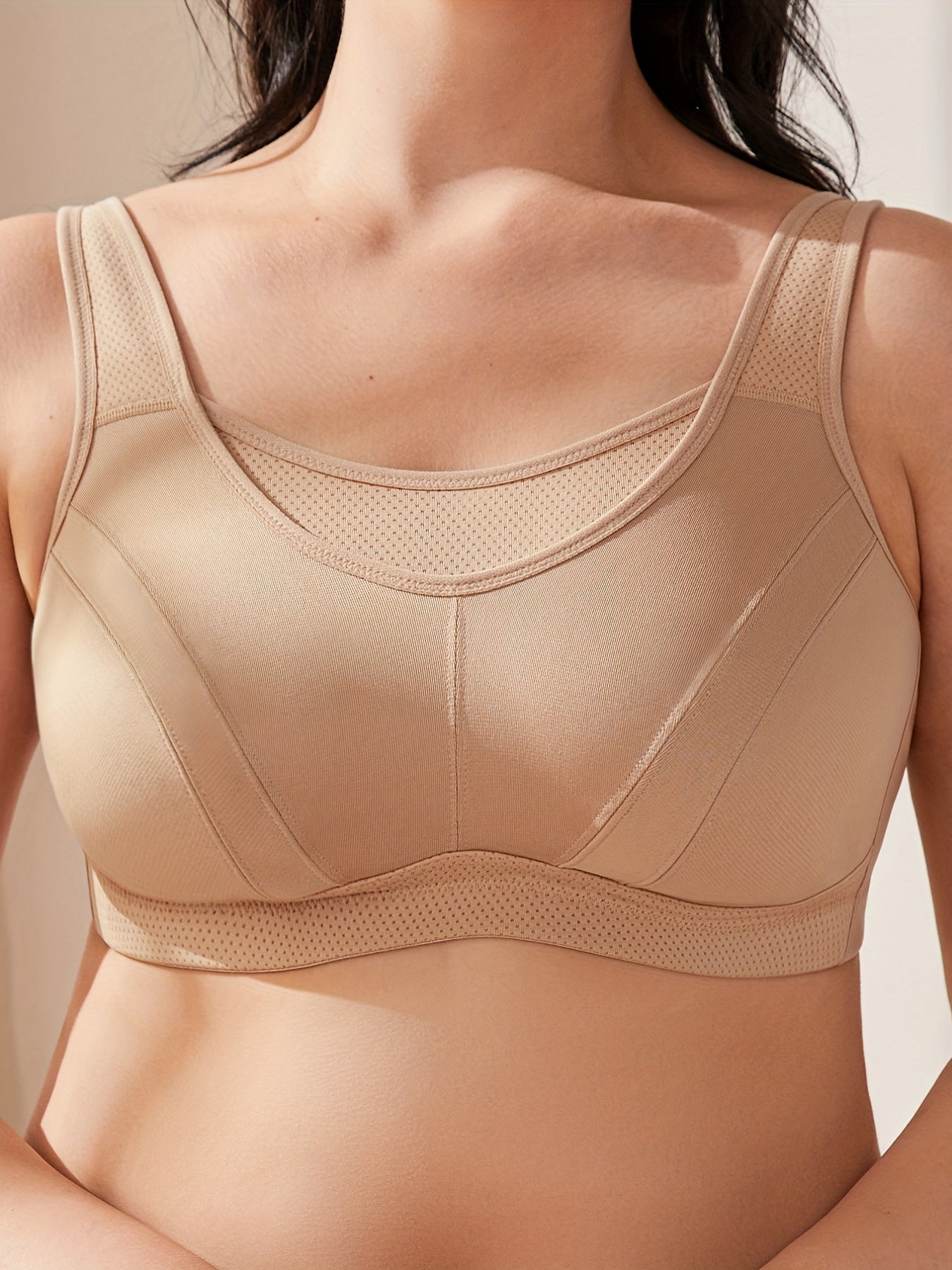 Sports Bra Women's Plus Full Coverage Seamless Workout