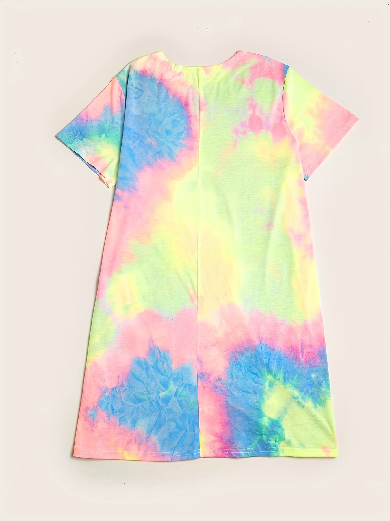 Tie Dye Ombre Print Short Sleeve Nightdress