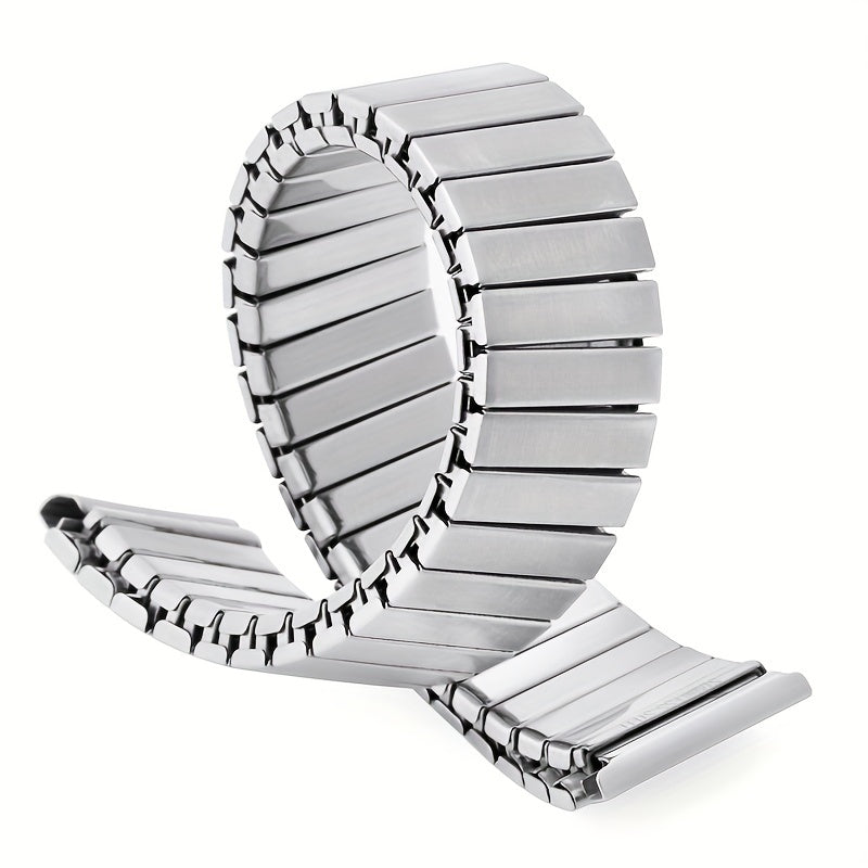 18mm Metal Elastic Strap Watch Band Stainless Steel Expansion Bracelet