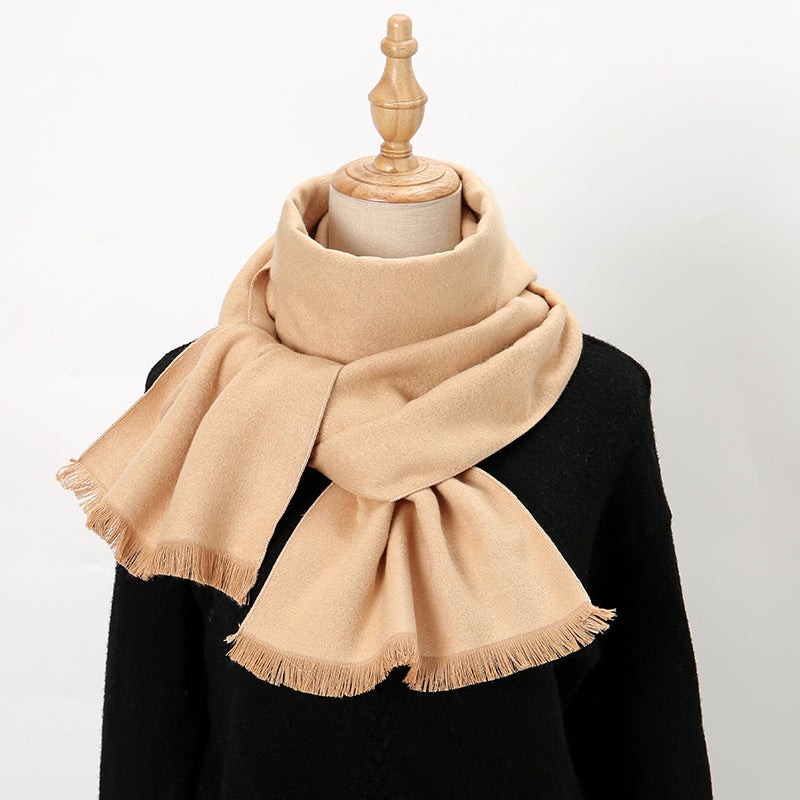 Men's Solid Business Scarf 30 x 11 inches