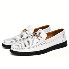 Men's Casual Slip-On Loafers, Breathable Lace, Assorted Colors