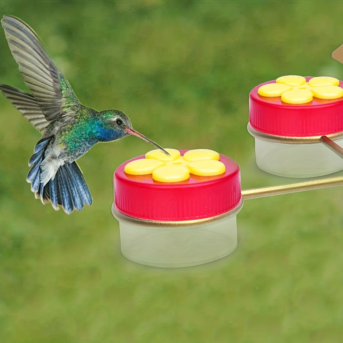 Four Cup Bird Feeder Hanging Outdoor Garden Flower Bird Feeder