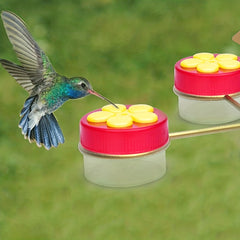 Four Cup Bird Feeder Hanging Outdoor Garden Flower Bird Feeder