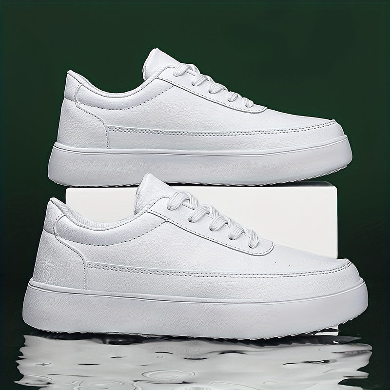 Men's PU Leather Sneakers Comfortable Walking Shoes