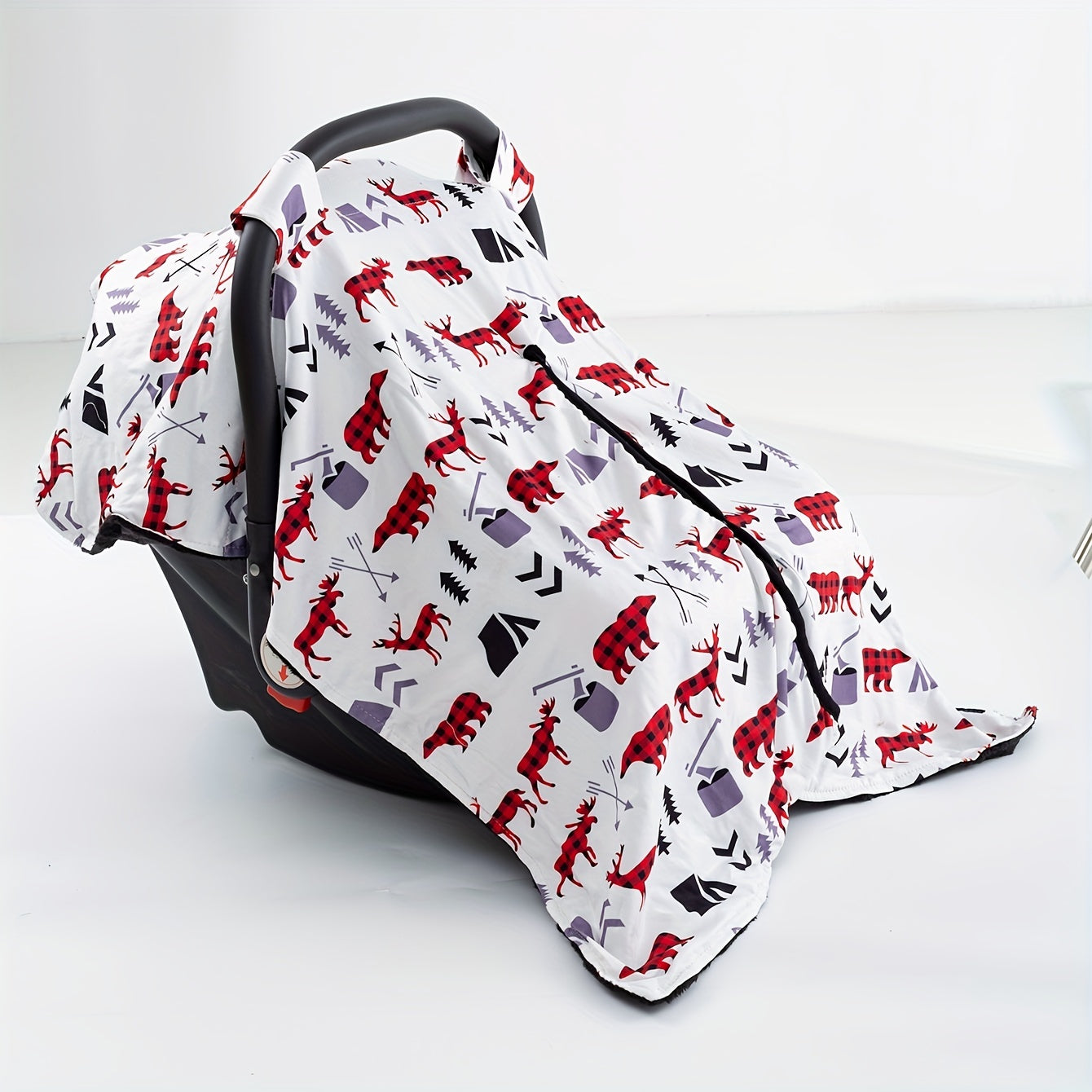 Elk Print Car Seat Sunshade Cover Canopy